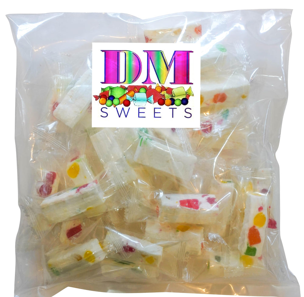 DM Sweets Jube Nougat fruit-flavored jujubes in a colorful mix