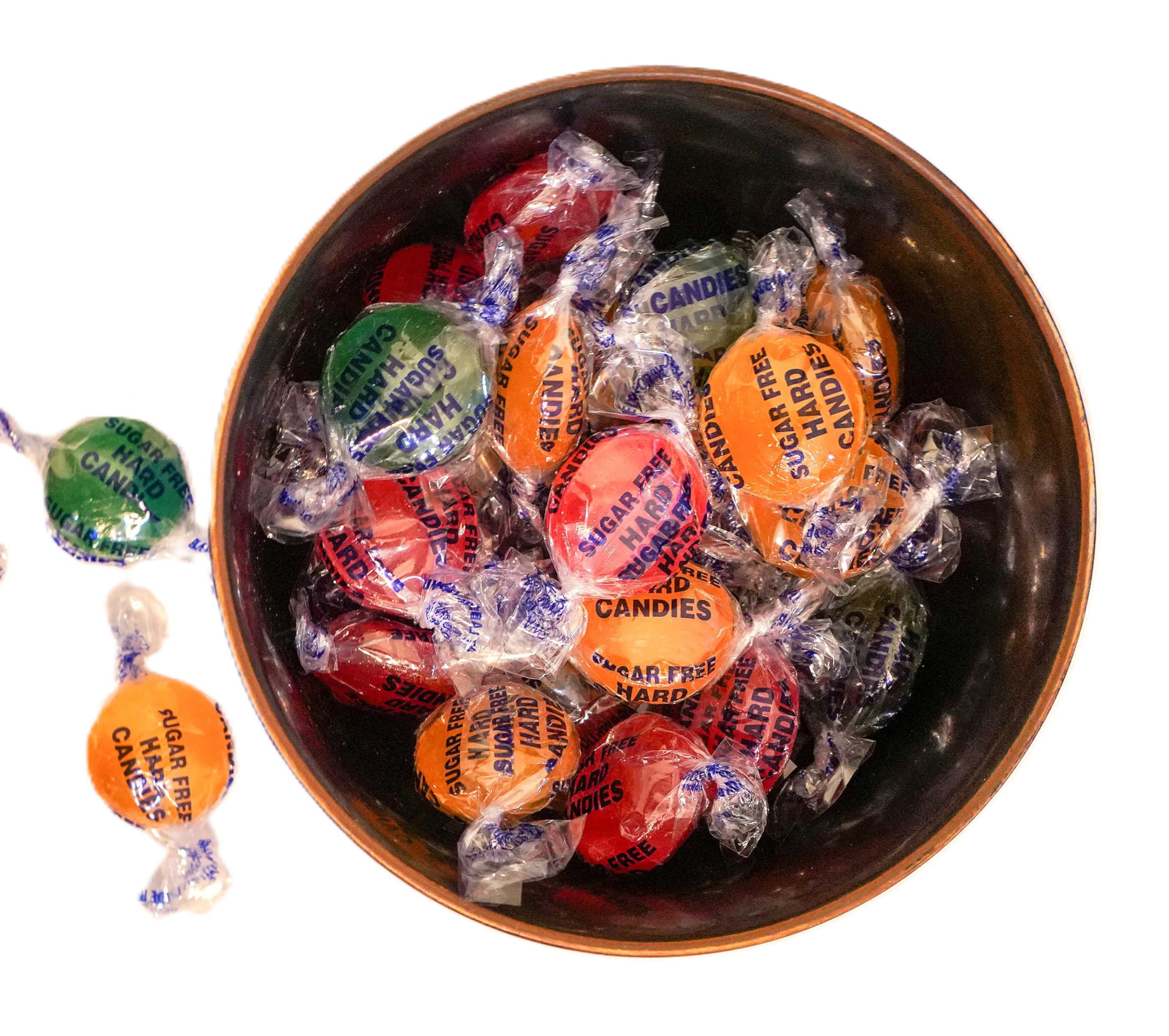 Orange flavor candy with bright citrus tones.