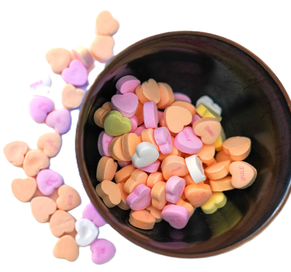DM Sweets pastel hearts ideal for vending machine displays