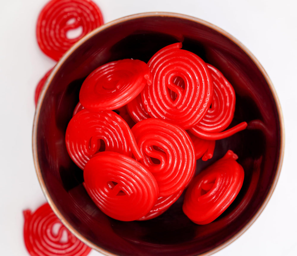DM Sweets licorice wheels offer premium texture for everyday snacking moments.