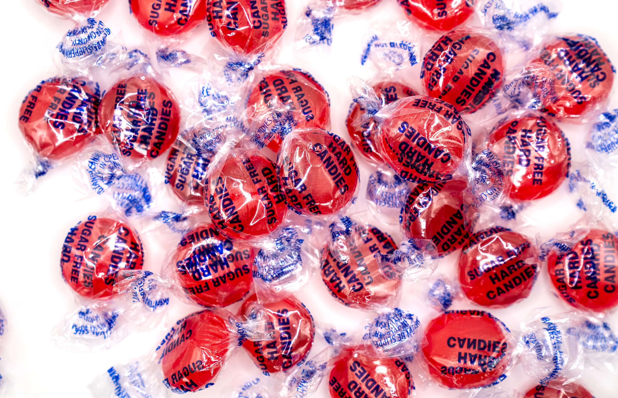 Closeup of DM Sweets sugar-free cinnamon buttons showing texture