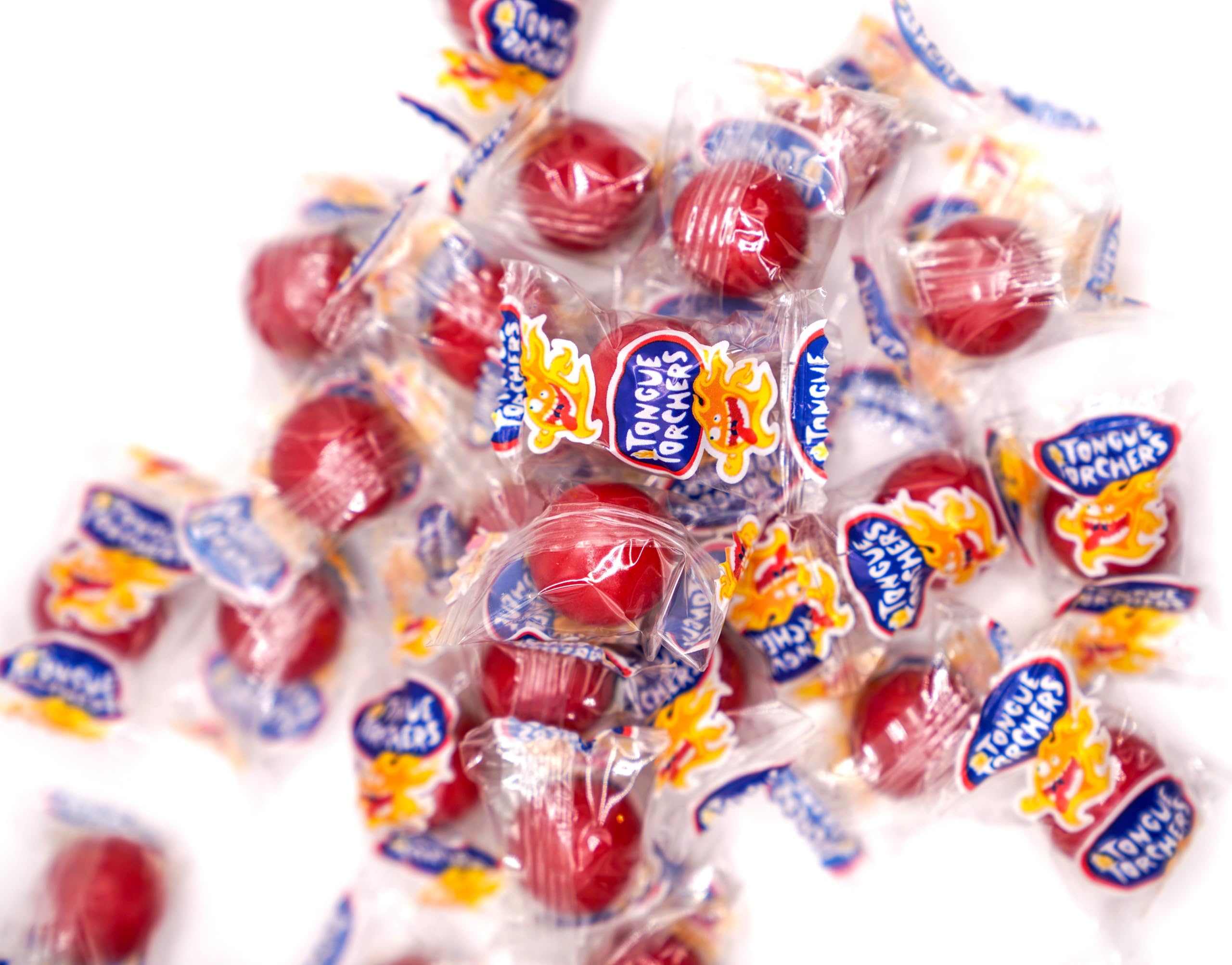 DM Sweets Tongue Torchers packaging detail for bulk display and restock