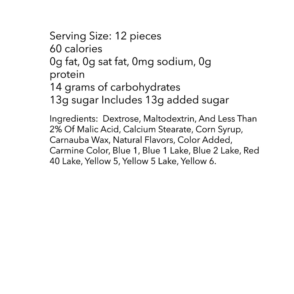 DM Sweets crunchy hard candy texture that lasts between bites.