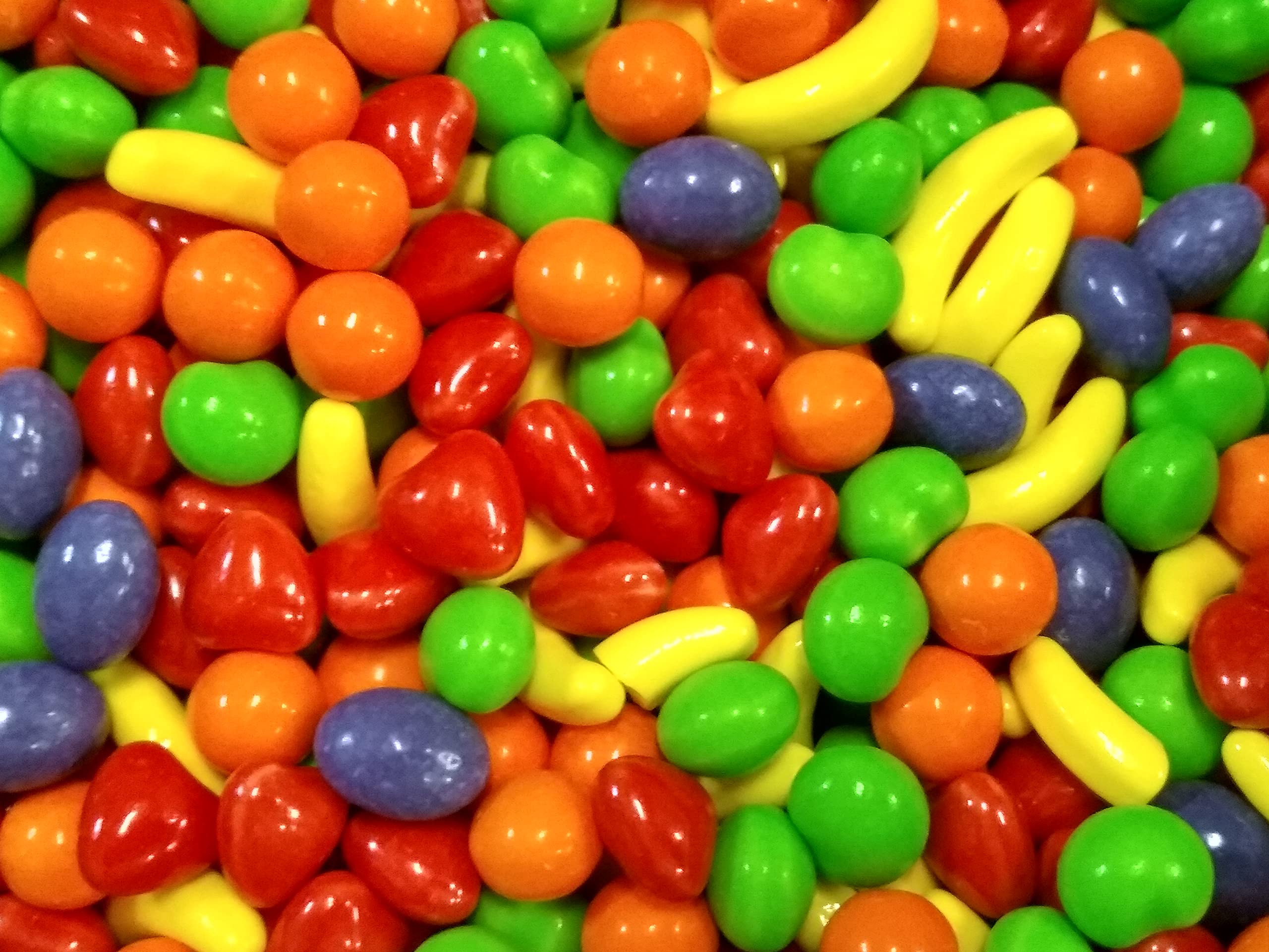 DM Sweets grape-green-apple hard candy for shareable candy bowls.