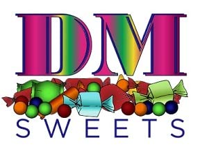 DM Sweets Pink Wintergreen lozenge tabletop display for events
