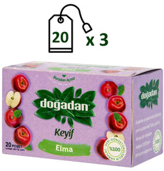 Dogadan Apple Tea cup ready, warm aroma ideal for relaxing moments.