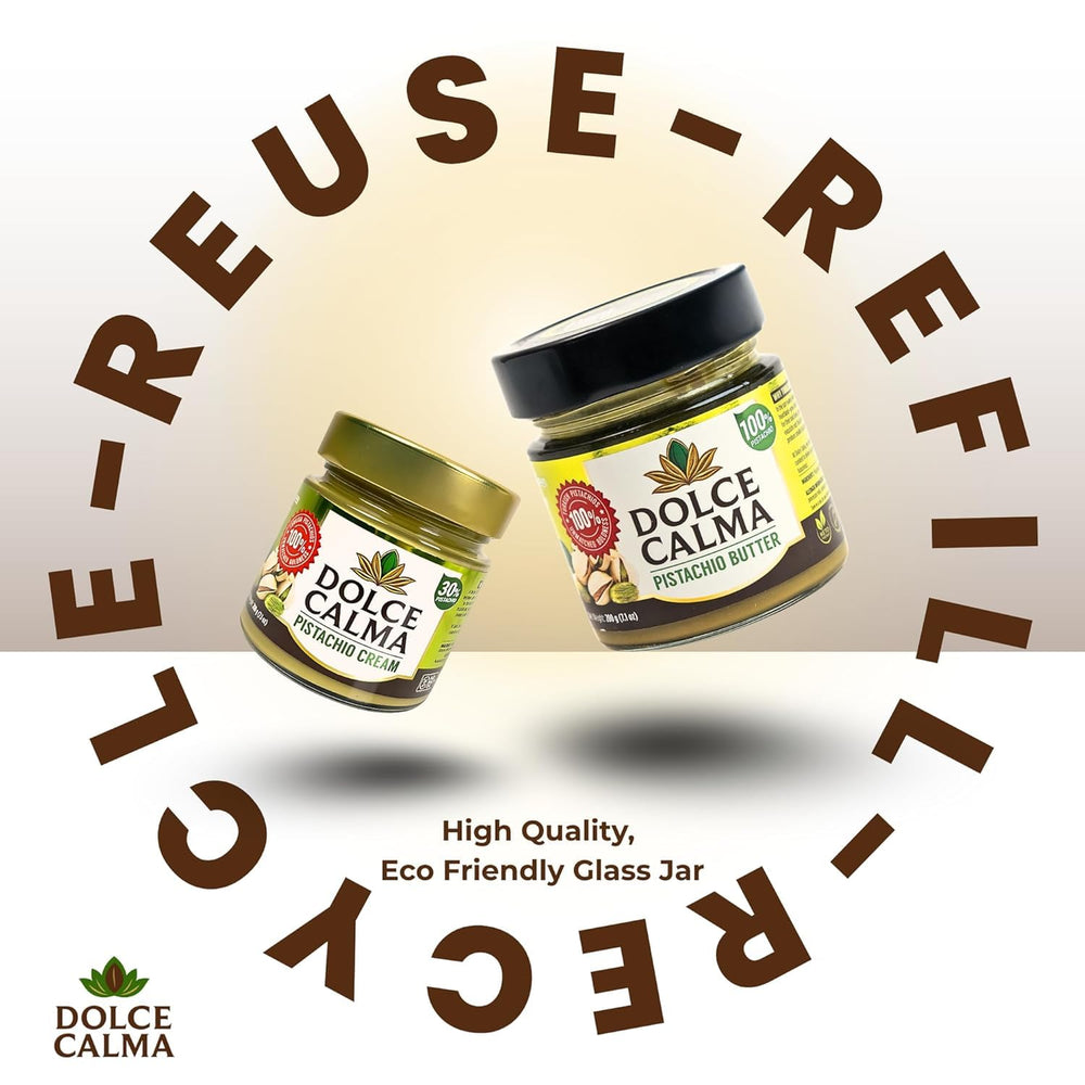 Dolce Calma pistachio spread on toast with silky texture.