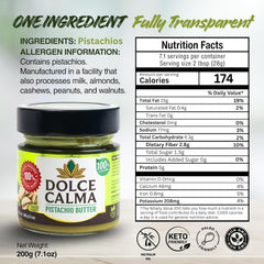 Dolce Calma pistachio spread on toast creates a creamy texture for morning meals.