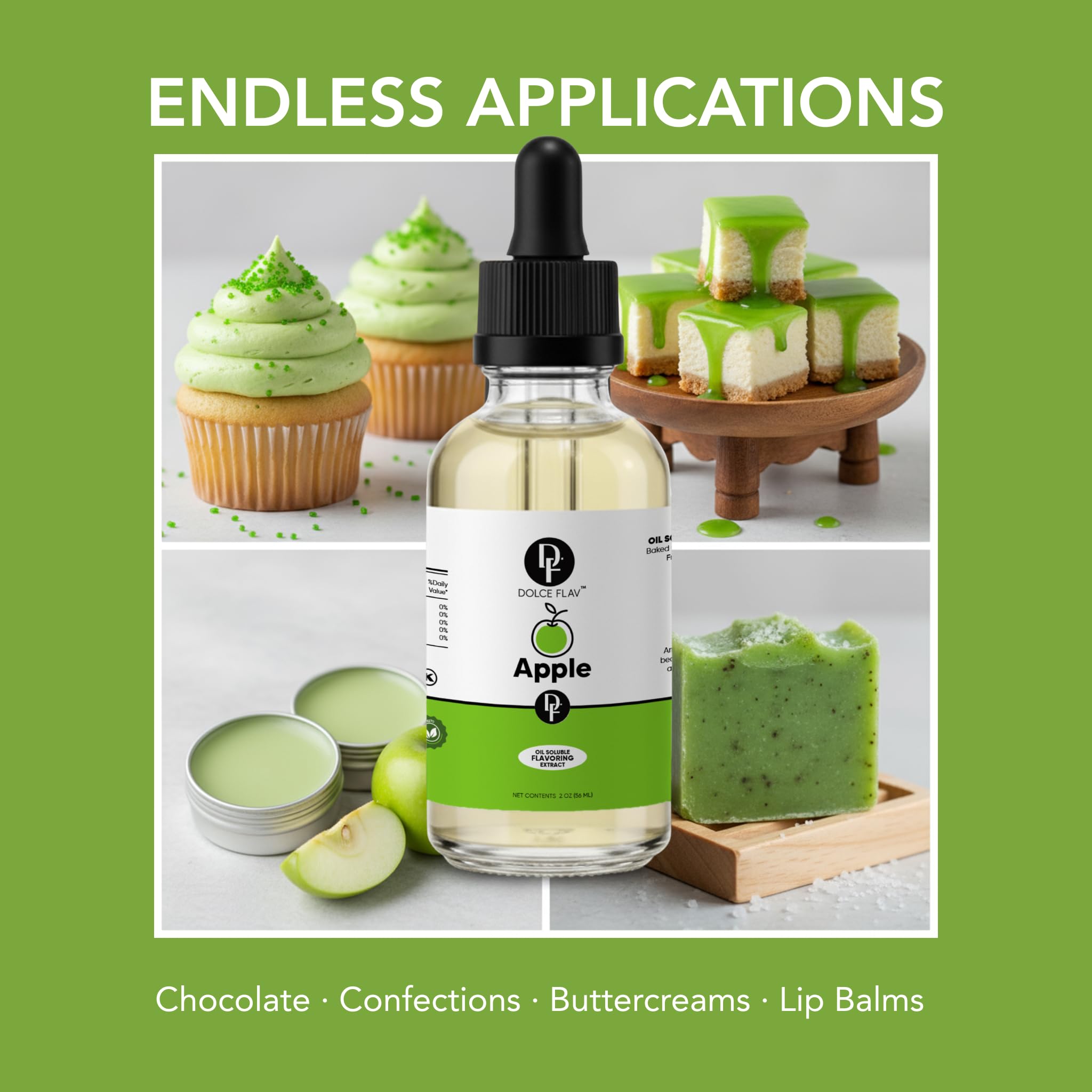 Dolce Flav Apple Extract baking-pie creates a bright apple profile.