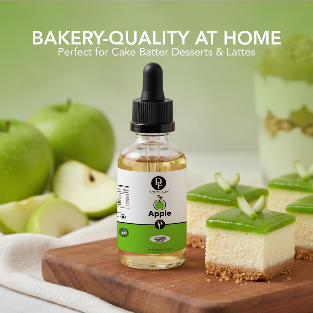 Dolce Flav Apple Extract jelly enhances jams with bright fruit notes.