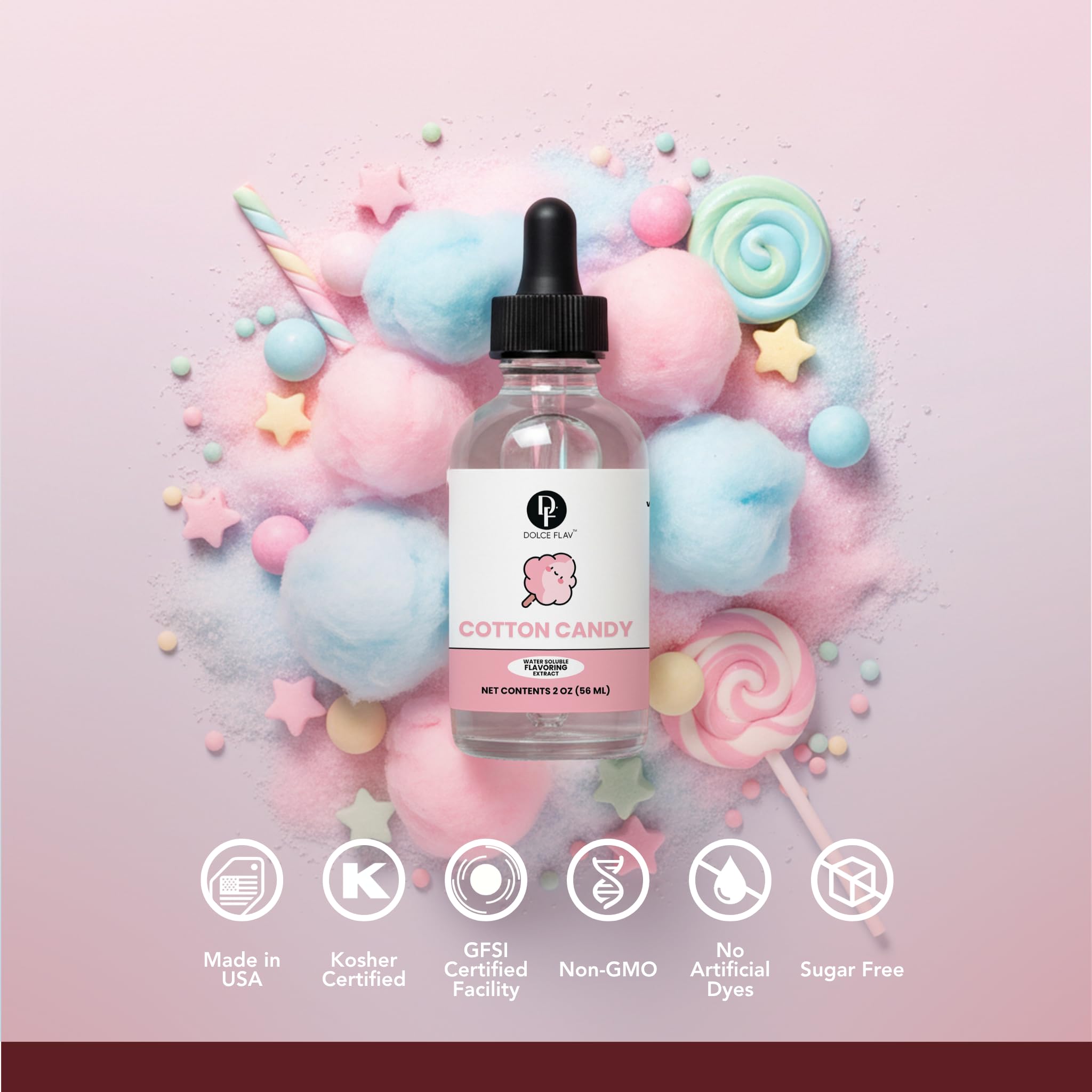 Heat-stable Dolce Flav extract preserves aroma during cooking.