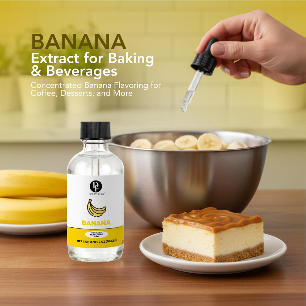 Dolce Flav banana extract enhances ice cream with rich banana cream