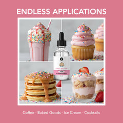 Dolce Flav cake batter extract used in cookies and frostings for nostalgic flavor.