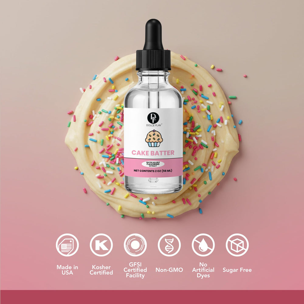 Dolce Flav cake batter syrup adds a sugar-free twist to drinks.