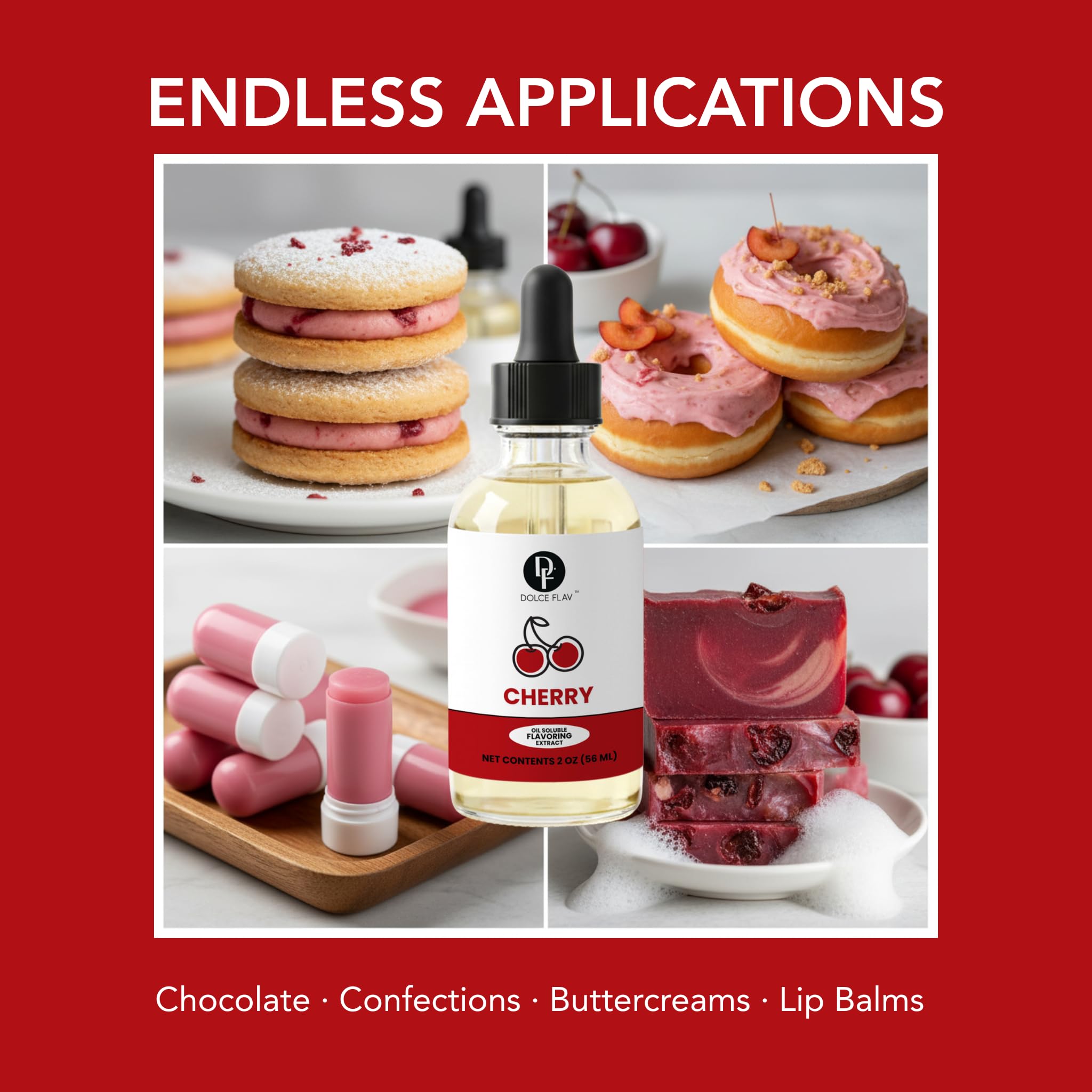 Dolce Flav Cherry Extract in a pan to flavor sauces.