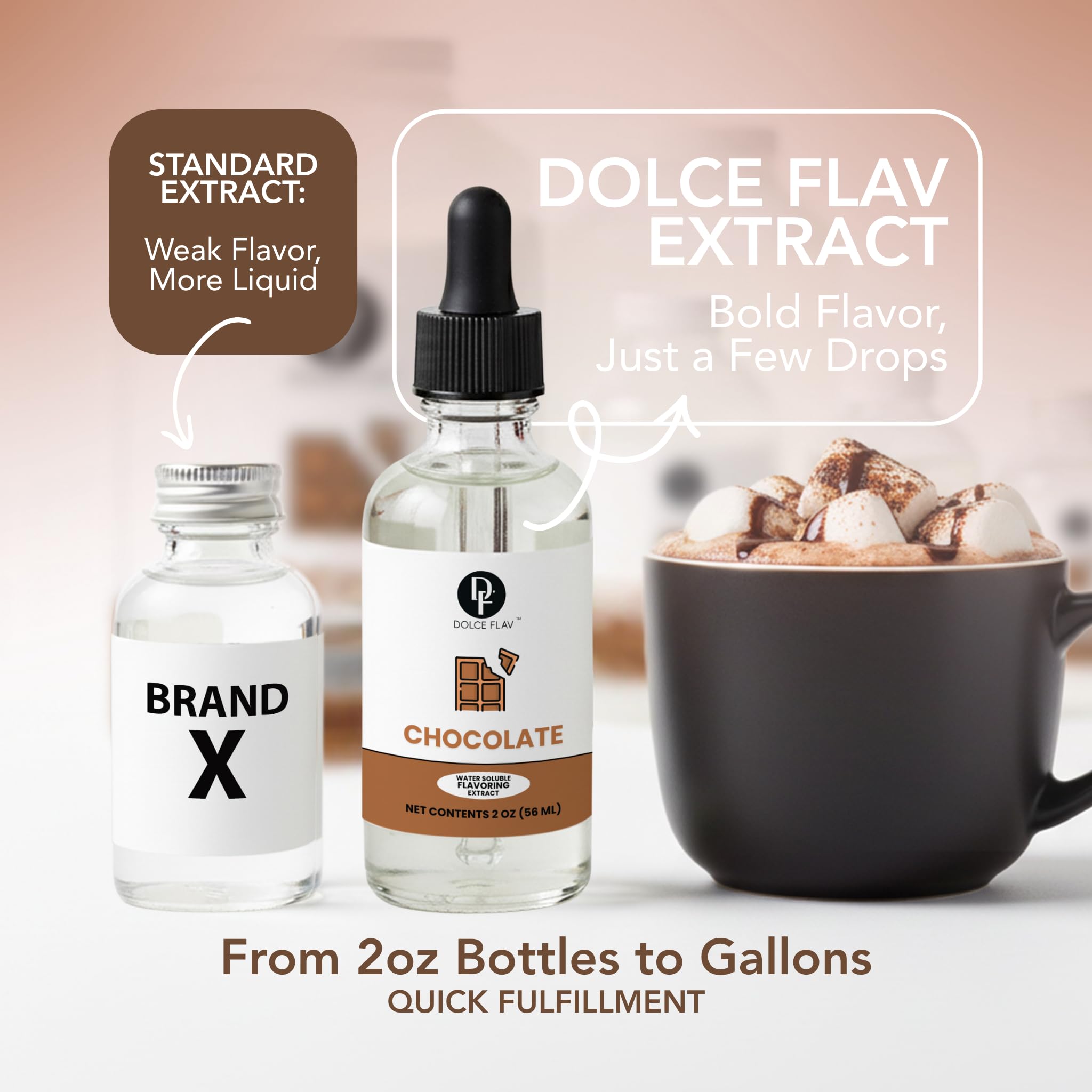 Dolce Flav Kosher-certified extract delivers potent flavor with small amounts