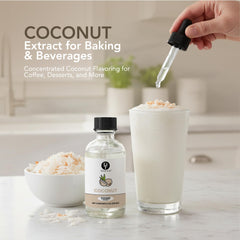 Dolce Flav coconut extract adds coconut depth to cupcakes and cookies.
