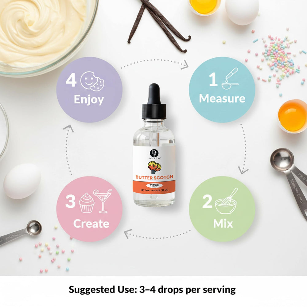 Dolce Flav kitchen-setup with versatile flavoring for everyday cooking