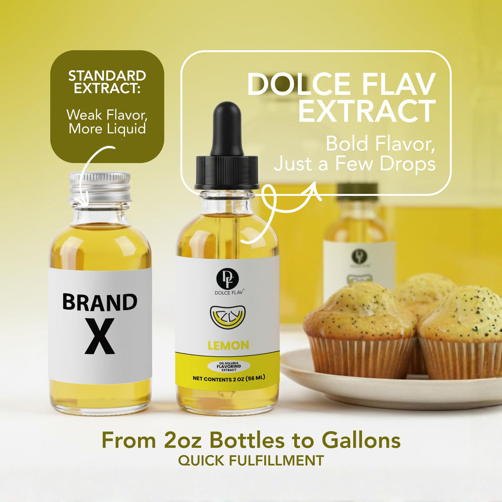 Dolce Flav lemon concentrate candy dipping for zesty treats