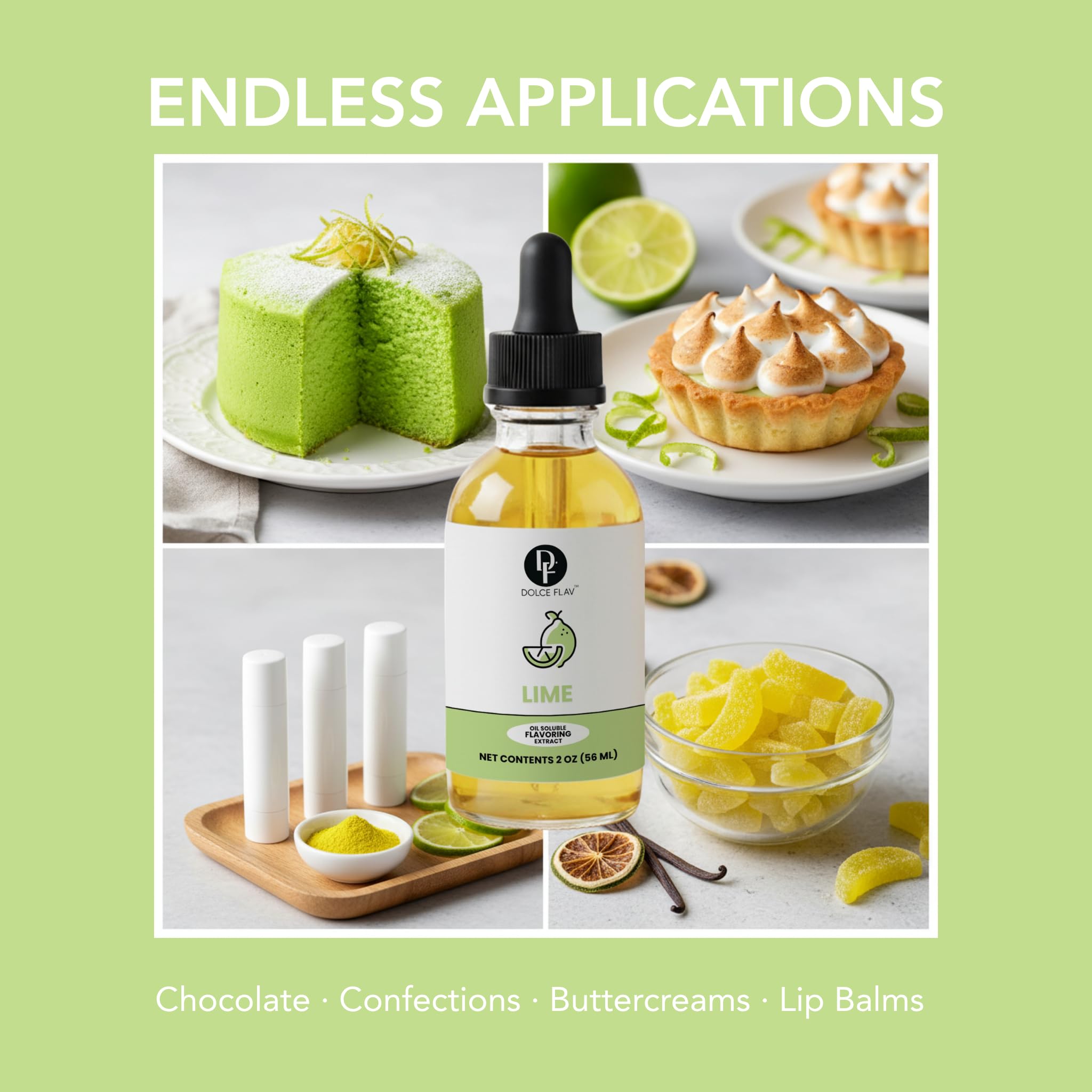 Dolce Flav lime extract cocktail-mix scene highlights bright citrus in beverages