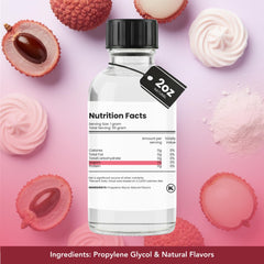 Dolce Flav Lychee Extract dropper for precise, measured flavoring in recipes.