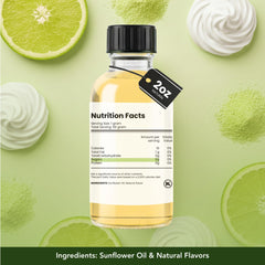 Dolce Flav natural lime extract dropper for precise measurement in recipes