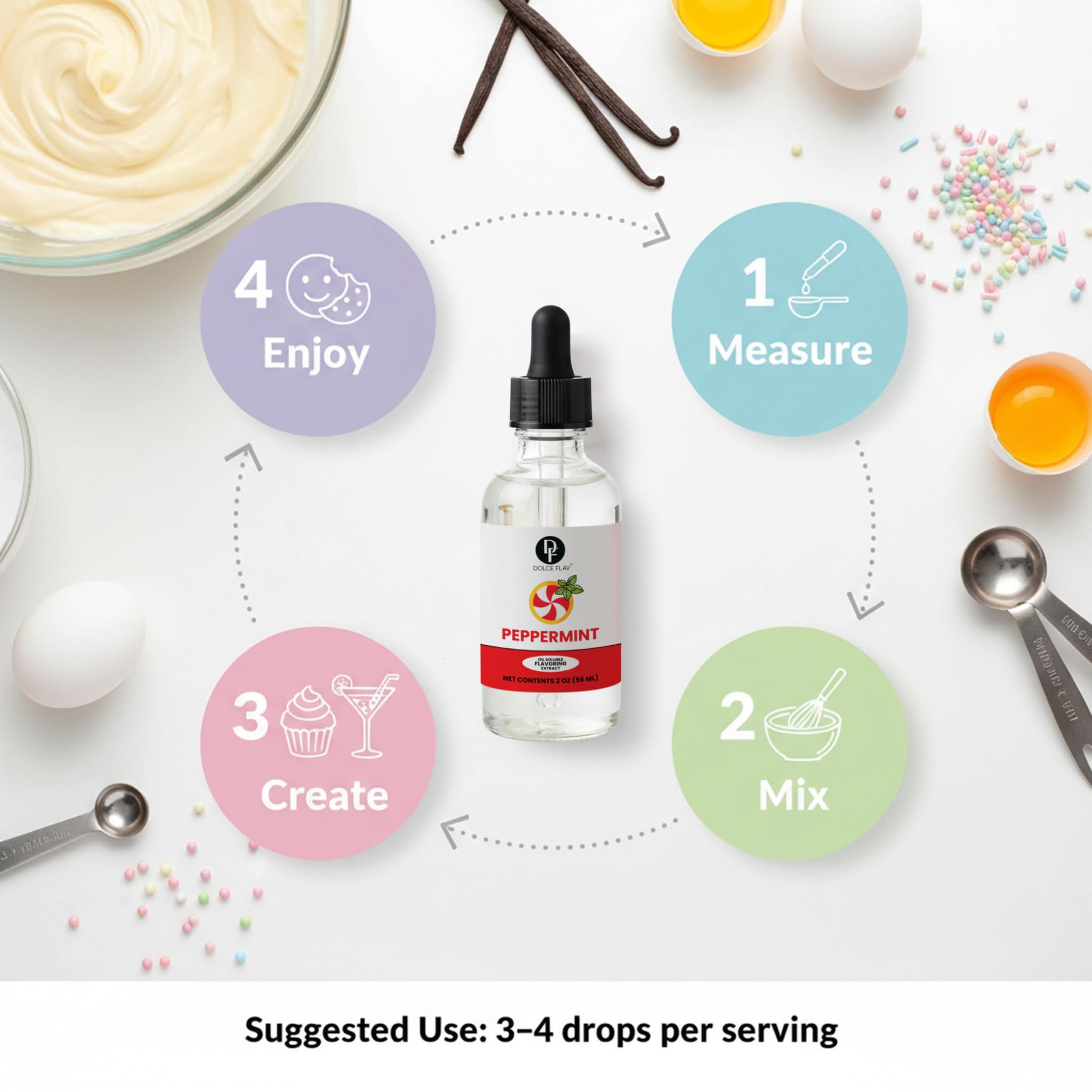 Dolce Flav Peppermint Extract cocktail-idea shows mint twist in drinks.