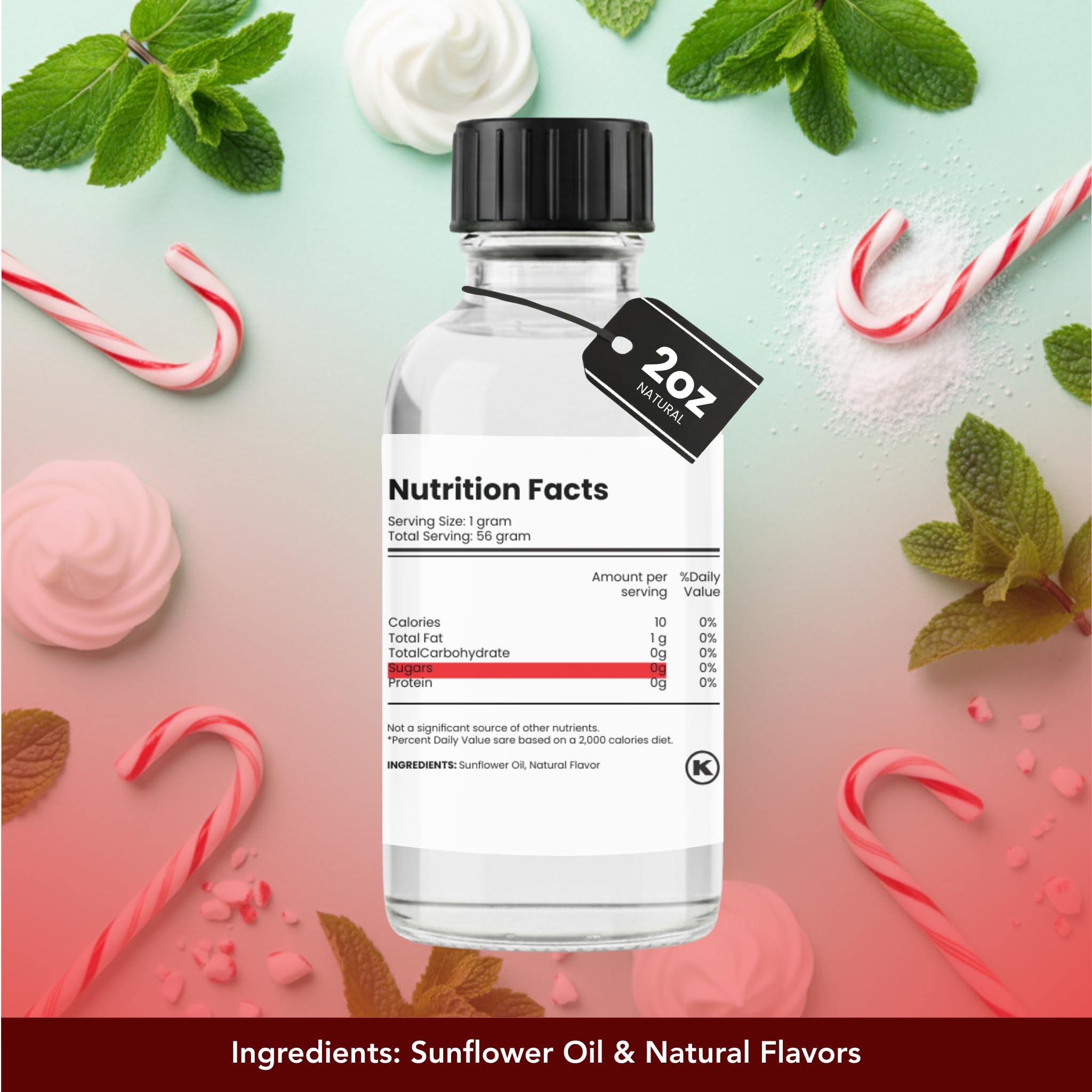 Dolce Flav Peppermint Extract dropper-closeup highlights precise measured drops.