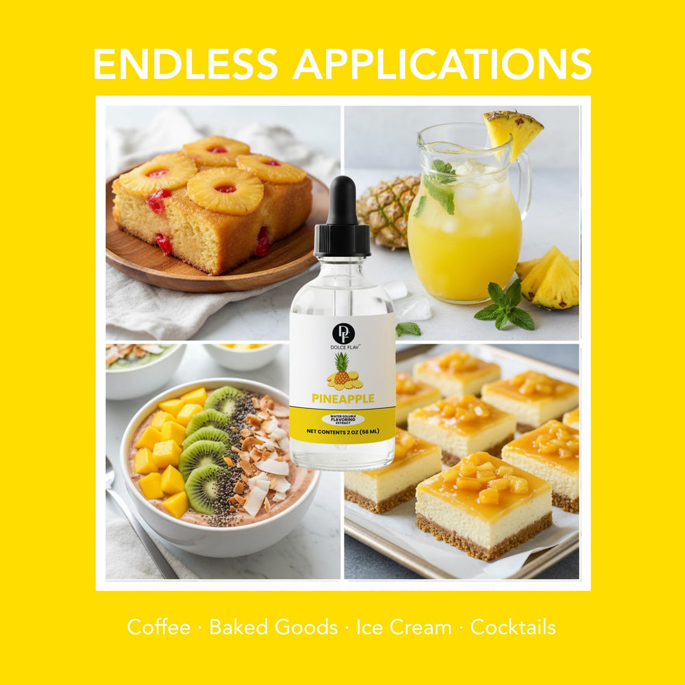 Dolce Flav pineapple drops ideal for cocktails and desserts