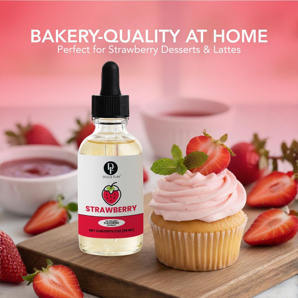 Dolce Flav Strawberry Frosting gains vivid berry depth.