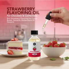 Dolce Flav Strawberry Extract enhances ice cream and frozen desserts.