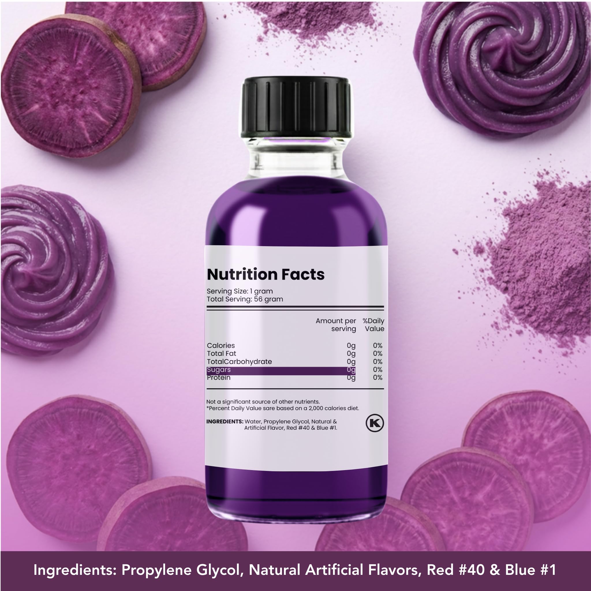 Dolce Flav Ube Ice Cream creation yields creamy, flavorful dessert base.
