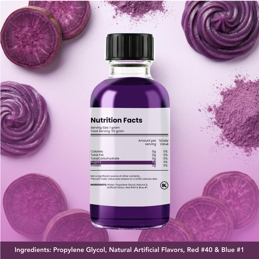 Dolce Flav Ube Ice Cream creation yields creamy, flavorful dessert base.