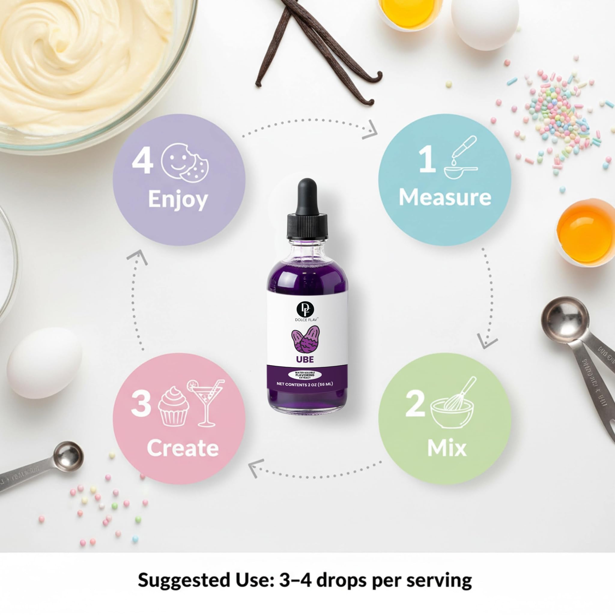 Dolce Flav Ube Sauce dressing adds exotic flair to dishes.