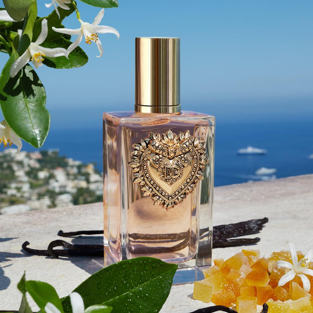 Outer packaging with gold accents evoking devotion and elegance.