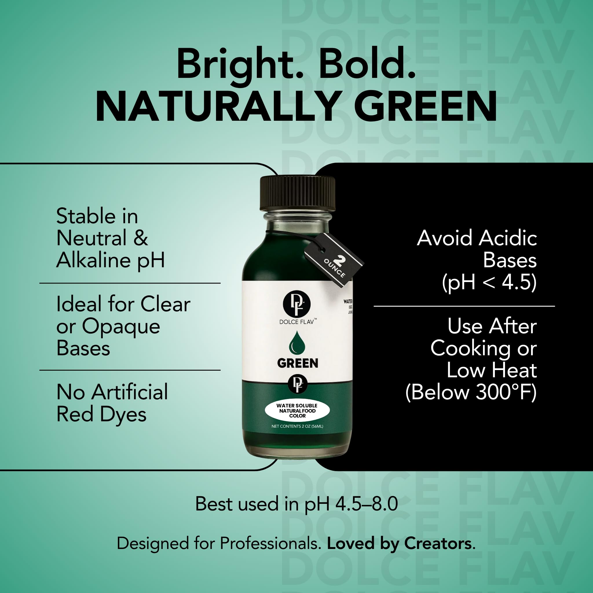 Dolce Flav clean-label kosher certification badge on packaging.