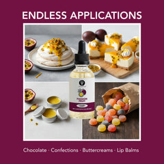 Dolce Flav passion fruit extract enhances cakes and tarts with bold tropical notes.