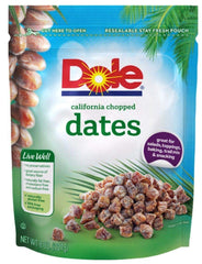 Dole California chopped dates pack ideal for quick snacks and baking