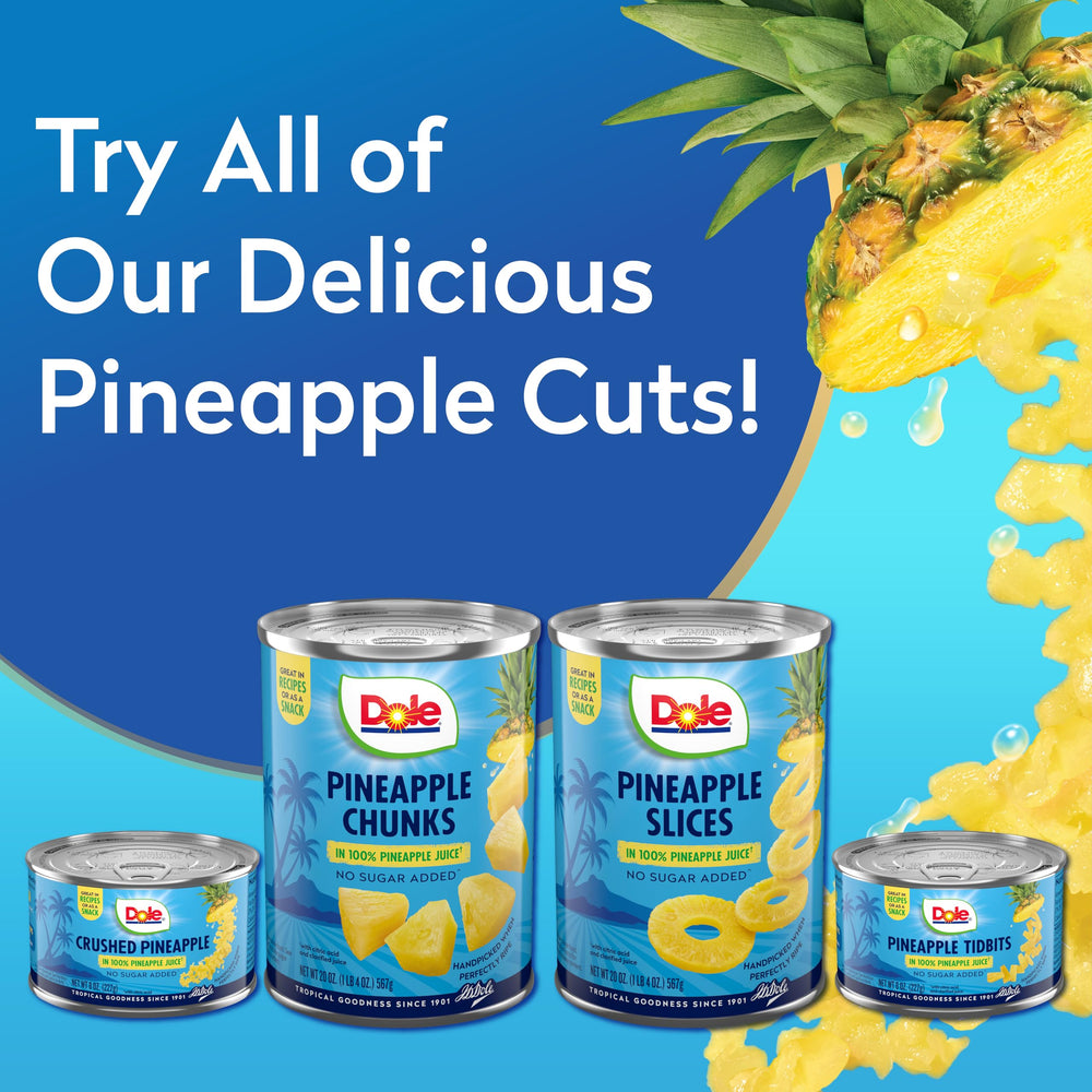 Dole crushed pineapple served in bowl for quick topping