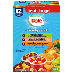 Dole Fruit Bowls Diced Peaches in Gel, a convenient on-the-go snack