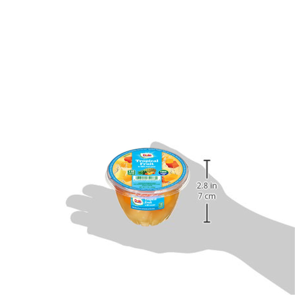 Dole Fruit Bowls gluten-free and dairy-free note shown for dietary restrictions