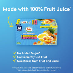 Dole Fruit Bowls inside refrigerator, ready to chill and serve.
