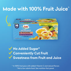 Dole fruit bowls in lunchbox, kid-friendly and easy.
