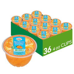 Dole Mandarin Oranges in 100% Juice, bite-sized and ready-to-eat for quick healthy snacking.
