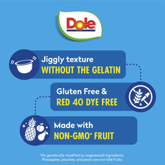 Dole Fruit Bowls in gel, convenient school snack for busy mornings.
