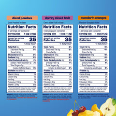 Dole no sugar added fruit bowls packaging, ready for pantry storage.