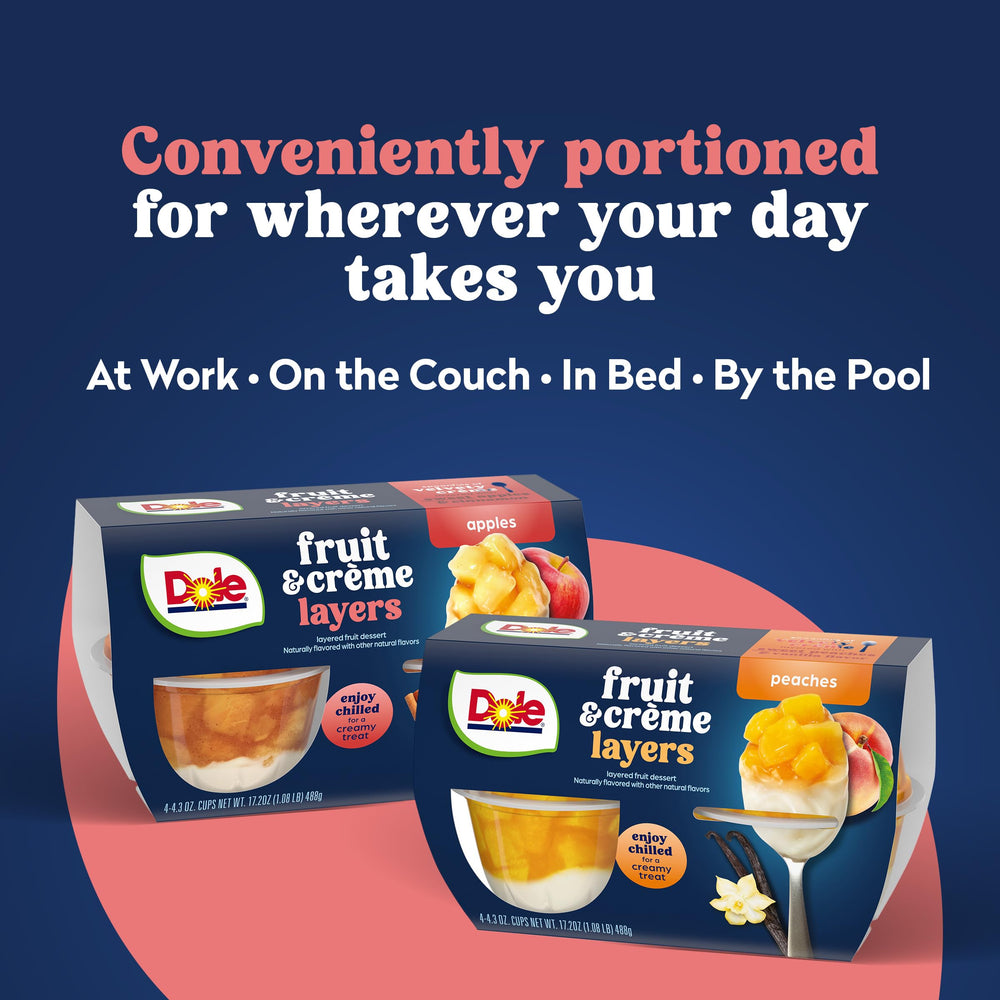 Dole Fruit Bowls on the go offer a portable dessert option for busy days