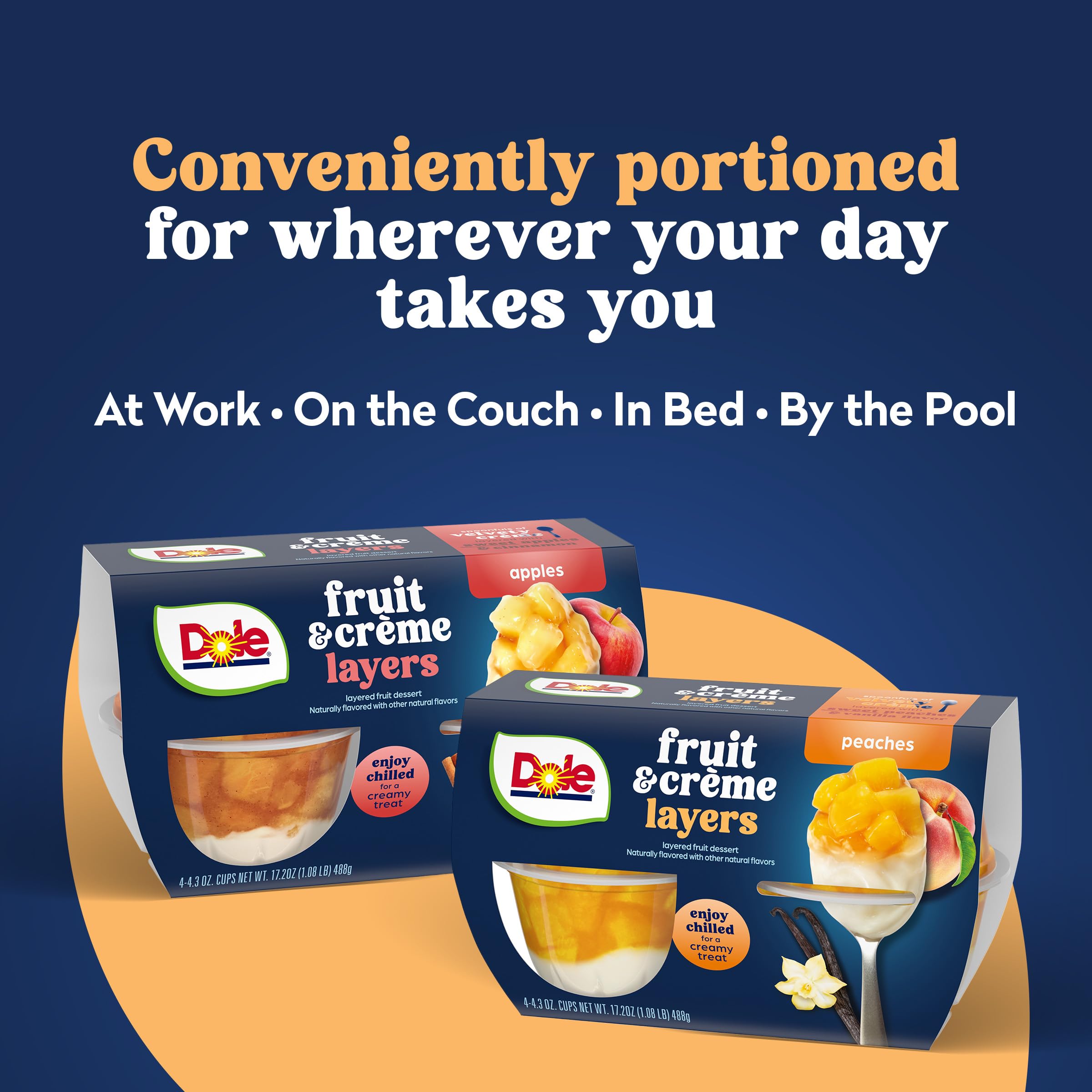 DOLE bulk cups come in 36-count trays for easy access.