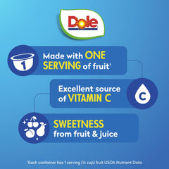 DOLE Cherry Mixed Fruit cup with peel-off lid for easy access