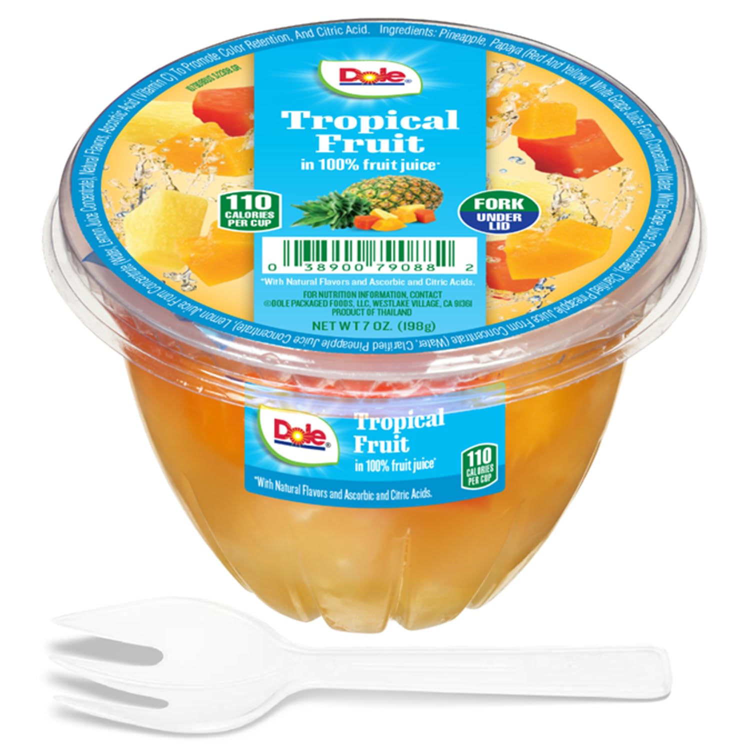Dole Fruit Bowls tropical-fruit pieces on display, vibrant and juicy
